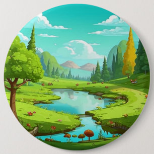 Natuur 18. ronde button 6,0 cm