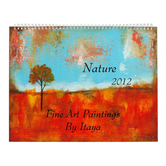 Natuur 2012: uitgebreide agenda voor fijne kunstsc kalender (Hoes)