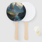 Natuur 20. handwaaier (Voorkant en achterkant)