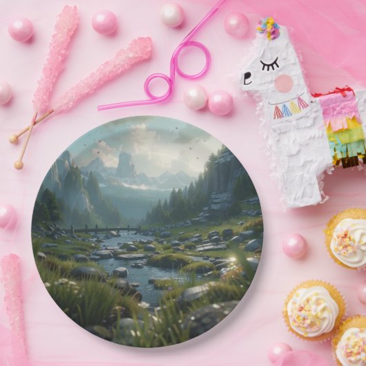 Natuur 21. papieren bordje (Feest)