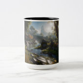 Natuur 9. tweekleurige koffiemok (Center)