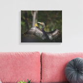 Natuur aalscholver Foto Canvas Afdruk (Insitu (Woonkamer))