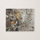 Natuur aangeraakt Rudbeckia bekleed in ochtendvors Legpuzzel (Horizontaal)