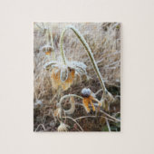 Natuur aangeraakt Rudbeckia bekleed in ochtendvors Legpuzzel (Verticaal)