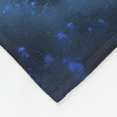 Natuur Abstract Blauw Celestial Night Moon River Fleece Deken (Hoek)
