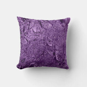 Natuur Abstract Glam Glitter Paars Amethyst Plum Kussen