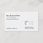 Natuur Abstract Visitekaartje van londen (Achterkant)