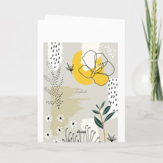 Natuur Abstracte Kaart (Achterkant)