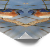 Natuur Abstracte Kaleidoscoop kunst Poster (Hoek)