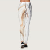 Natuur abstracte marmertextuur leggings (Achterkant)