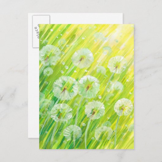 Natuur achtergrond 2 briefkaart (Voorkant / Achterkant)