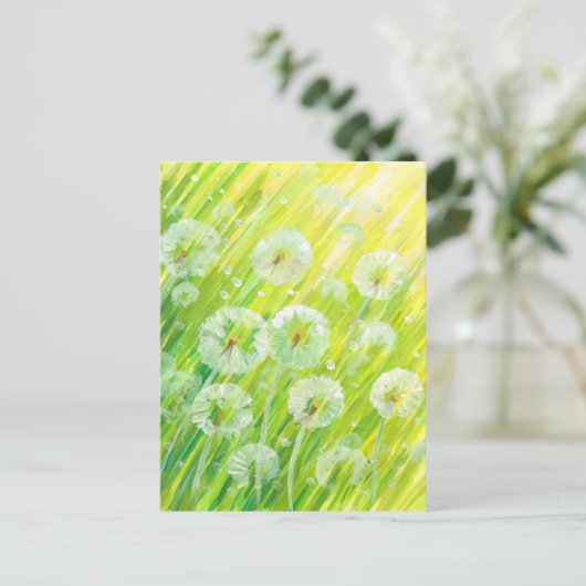 Natuur achtergrond 2 briefkaart (Staand voorkant)