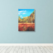 Natuur Acrylverf | Verpakt Canvas Afdruk (Insitu (Houten vloer))