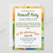 Natuur Adventure Farewell Party Kaart (Achterkant)