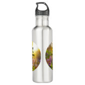 natuur afbeelding met inspirerende tekst waterfles  (Achterkant)