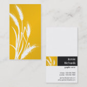 Natuur afdrukken - Geel tarwe Visitekaartje (Voorkant / Achterkant)