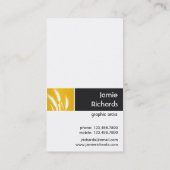 Natuur afdrukken - Geel tarwe Visitekaartje (Achterkant)