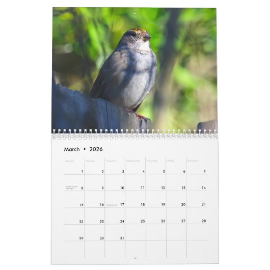 Natuur agenda kalender (Mar 2026)