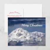 Natuur Alaska Denali Landschapsfoto Kerst Feestdagenkaart (Voorkant / Achterkant)