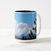 Natuur Alaska Denali Scenery Foto Tweekleurige Koffiemok (Voorkant rechts)