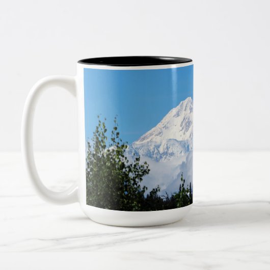 Natuur Alaska Denali Scenery Foto Tweekleurige Koffiemok (Links)