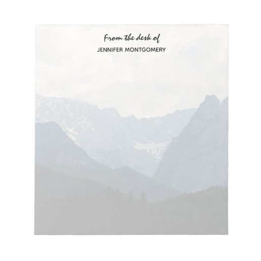 Natuur Alpenbergen Foto Land Notitieblok (Voorkant)