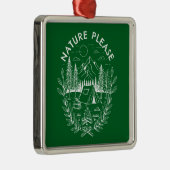Natuur Alsjeblieft Metalen Ornament (Rechts)