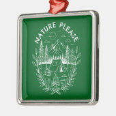 Natuur Alsjeblieft Metalen Ornament (Links)