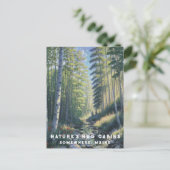 *~* Natuur AP49 Maine Bos Bossen Stream Vakantie Briefkaart (Staand voorkant)