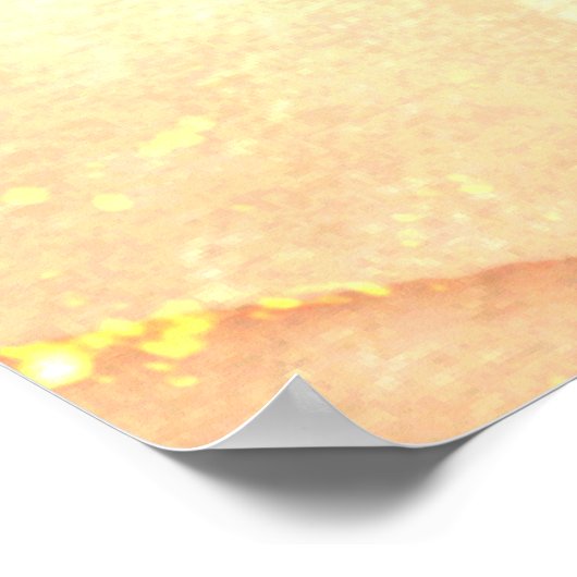 *~* Natuur AP49 MOOSE Artsy Forest Peach Glitter Poster (Hoek)