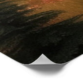 *~* Natuur AP49 MOOSE Bossen Forest Dusk Mountains Poster (Hoek)