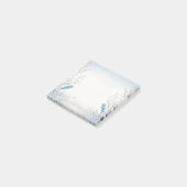 Natuur Aquarel Blauw Post-It Notities Pad Post-it® Notes (Schuin)