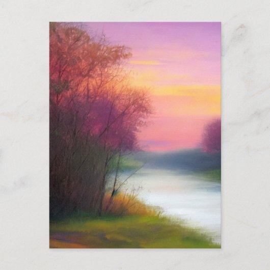 Natuur Art: Down by the River Briefkaart (Voorkant)