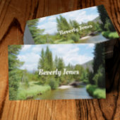 natuur Art Mountain River zomerlandschap Visitekaartje