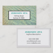 natuur art spa visitekaartje aangepast dubbelzijdi (Voorkant / Achterkant)