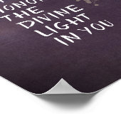 natuur art zen Namaste citaat wanddecor Poster (Hoek)