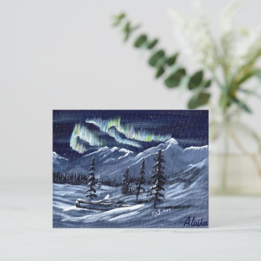 Natuur Aurora briefkaart (Staand voorkant)