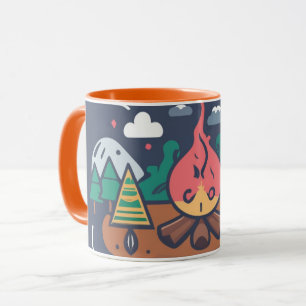 Natuur avec Notre Tasse de Café Camping! Mok