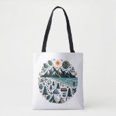 Natuur Avontuur Camping Reizen Verkenning Tote Bag (Voorkant)