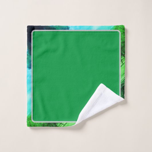 Natuur badhanddoeken set var bad handdoek (Wasdoekje)