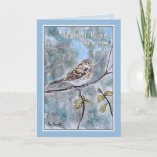 Natuur Beauty Bird Birthday Wenskaart Kaart