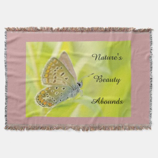 Natuur Beauty Butterfly Deken (Voorkant)