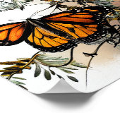 Natuur Beauty Monarch Butterflies Poster (Hoek)