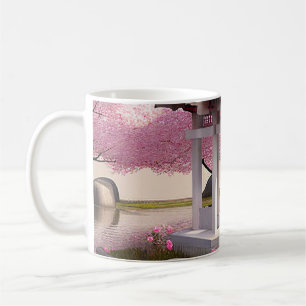 Natuur Beauty Sakura Cherry Blossom Garden Uitzich Koffiemok
