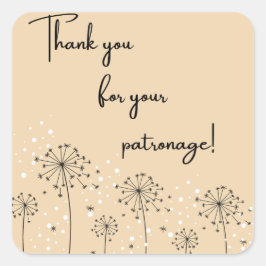 Natuur Bedankt voor Uw Patronage Sticker