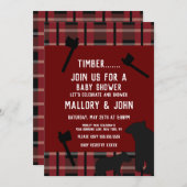 Natuur Beer en Ax Lumbarjack Herfst Kaart (Voorkant / Achterkant)