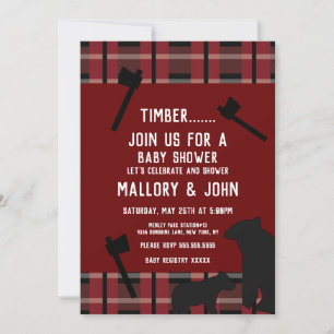 Natuur Beer en Ax Lumbarjack Herfst Kaart