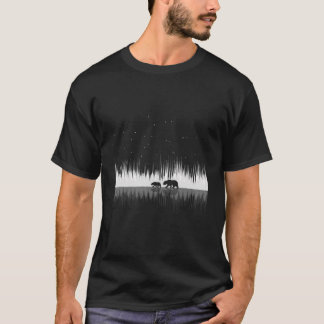 Natuur Beer Reflectie Black Beer T-shirt