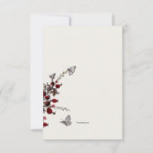 Natuur begrafenis bedankt kaarten (Achterkant)