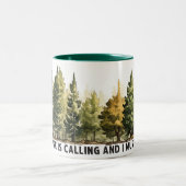 Natuur belt en ik moet gaan! Mok (Center)